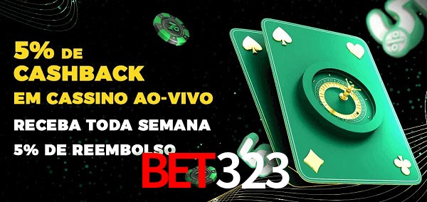 Promoções do cassino ao Vivo bet323